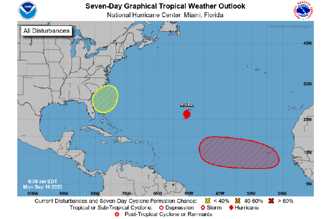 Tropical Weather Outlook 800 AM EDT Mon Sep 18 2023